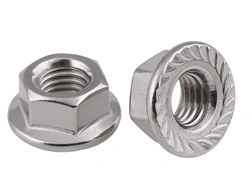 Alloy 201 Serrated Flange Nuts DIN 6923